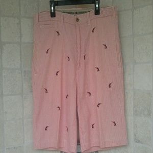 Seersucker swordfish shorts